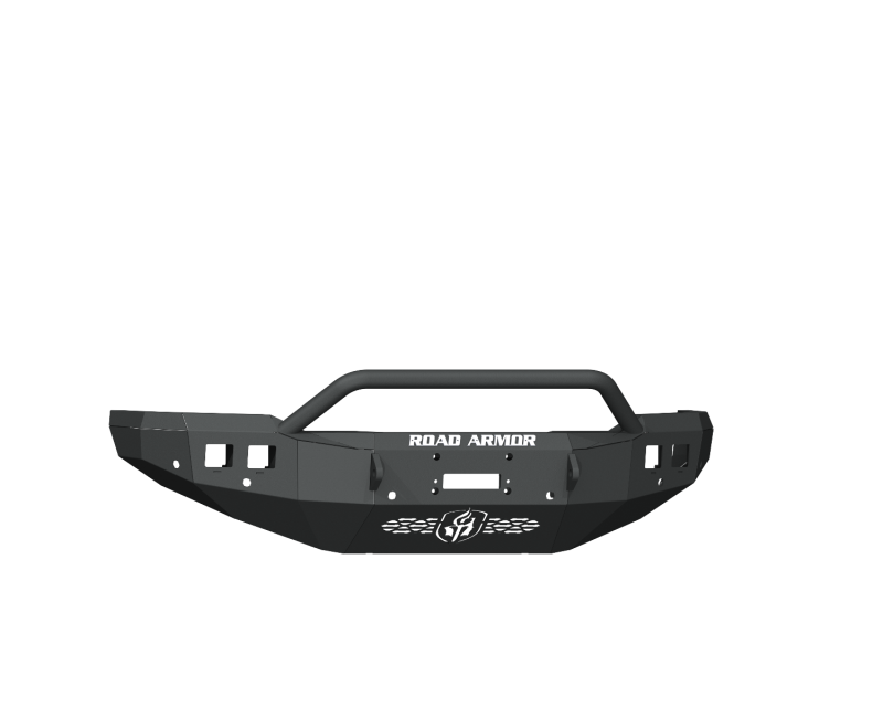 Ram 2500 Front Bumper - Road Armor - Stealth with Pre-Runner Guard and 6 Sensor Holes - Textured Black - `19-`20